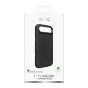 Etui silikonowe na iPhone 17 Air z ochrona aparatu aluminiowymi przyciskami MagSafe - czarne