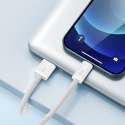 Kabel przewód USB-A - iPhone Lightning Dynamic Series 2.4A 1m - biały
