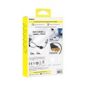 Kabel przewód zwijany 2w1 USB-C 100W 1.2m - czarny