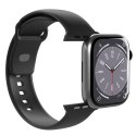 Pasek silikonowy do zegarka Apple Watch 42 44 45 49 mm Icon czarny - 2 szt.