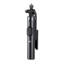 Selfie stick kijek z uchwytem do smartfona teleskopowy tripod 1.7m - czarny