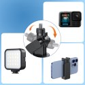 Selfie stick kijek z uchwytem do smartfona teleskopowy tripod 1.7m - czarny
