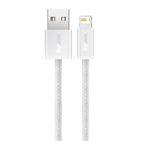 Kabel przewód USB-A - iPhone Lightning Dynamic Series 2.4A 2m - biały