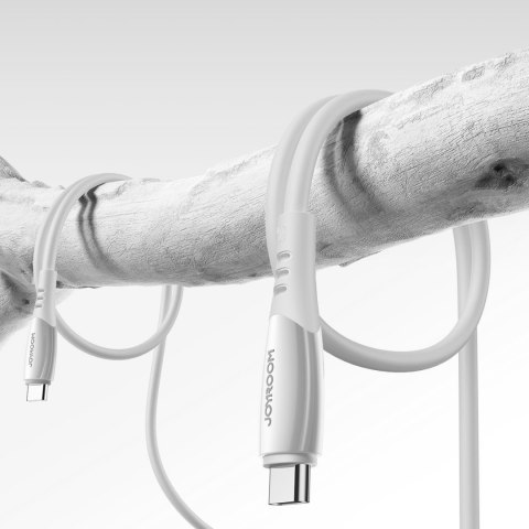 Kabel przewód USB-C S-A59 Vibrant Series 60W 1.2m - biały