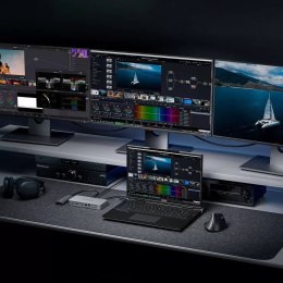 Kabel przewód USB-C USB4 Thunderbolt5 80Gbps 240W 1.5m - czarny