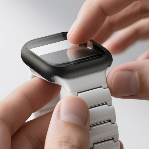 Szkło ochronne z etui na Apple Watch Series 11 46 mm Radix - czarne