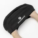 Czapka rowerowa zimowa pod kask z otworami na okulary - szara
