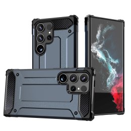 Etui pancerny hybrydowy pokrowiec na Samsung Galaxy S25 Ultra Hybrid Armor - niebieski