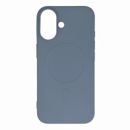 Etui plecki na iPhone 16e Liquid Silicone Case MagSafe - jasnoniebieskie