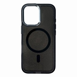 Etui pokrowiec na Samsung Galaxy A37 Glitter Case MagSafe - czarny