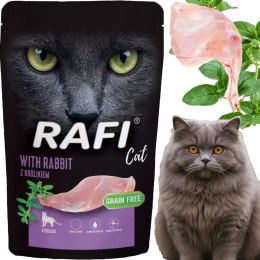 RAFI Karma Mokra Pasztet Dla Kotów Sterylizowanych z Królikiem 100g - 1 szt.