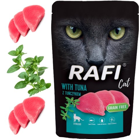 RAFI Karma Mokra Pasztet Dla Kotów Sterylizowanych z Tuńczykiem 100g x 40 szt.
