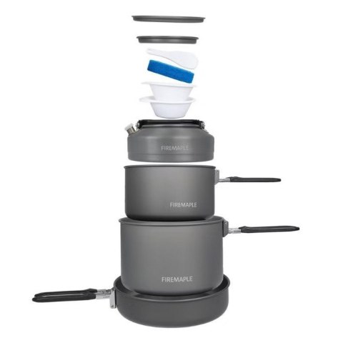 Zestaw naczyń feast 4-black FIRE-MAPLE