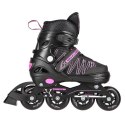 NH11912 A 2w1 BLACK/PINK ROZM. S(31-34) ŁYŻWOROLKI Z WYM. PŁ. HOKEJOWĄ NILS EXTREME