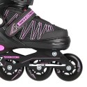 NH11912 A 2w1 BLACK/PINK ROZM. S(31-34) ŁYŻWOROLKI Z WYM. PŁ. HOKEJOWĄ NILS EXTREME