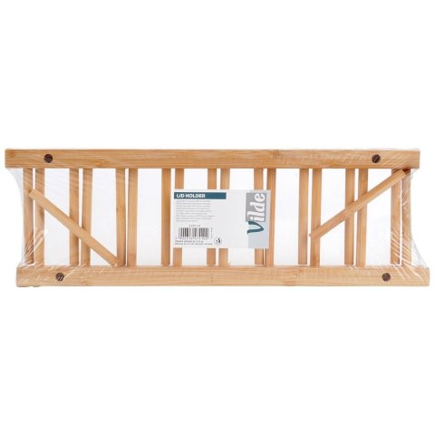 Stojak na Pokrywki i Talerze Bambusowy Organizer 8 szt. 34,5 cm VILDE