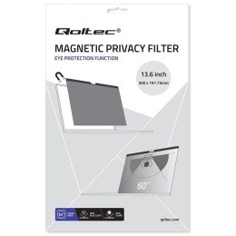 Qoltec Filtr prywatyzujący do MacBook Air 13.6