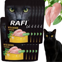 RAFI Karma Mokra Pasztet Dla Kota z Kurczakiem 100g x 10 szt.