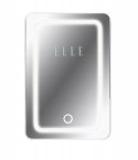 Mini lodówka z lusterkiem do makijażu LED ELLE 6L biała