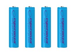 EZA102B Esperanza akumulatorki ni-mh aaa 1000mah 4szt. niebieskie