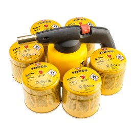 Lampa lutownicza gazowa na naboje + 6 naboi gazowych z zaworkiem