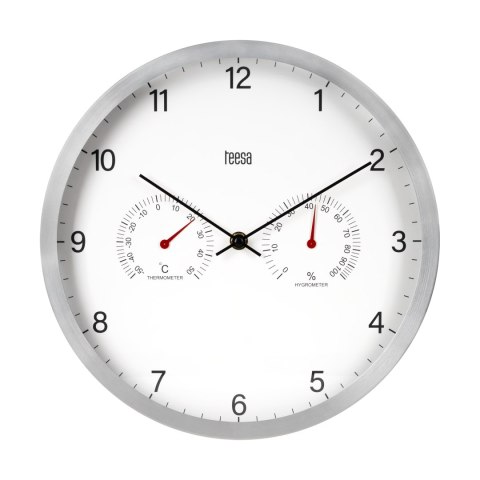 Zegar ścienny 30 cm z termometrem i hydrometrem