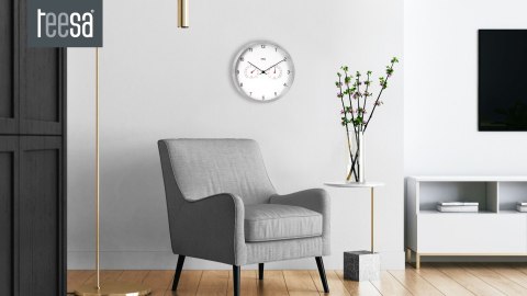 Zegar ścienny 30 cm z termometrem i hydrometrem