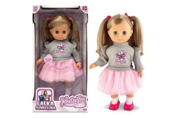 Lalka natalia w szarym sweterku, mówi po polsku, 39 cm