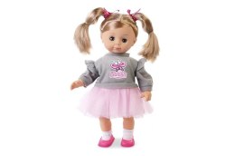 Lalka natalia w szarym sweterku, mówi po polsku, 39 cm