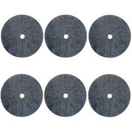 Zestaw krążków antychwastowych 6 szt. Bertoni - 40 cm, szary