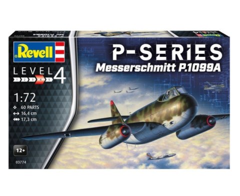 Model plastikowy samolot messerschmitt p.1099a-p-ser 1/72