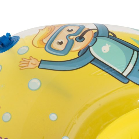 Łódka basenowa pompowana SUNCLUB żółty