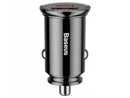 BASEUS Ładowarka samochodowa Circular PD QC4.0+ 5A 30W (czarna) CCALL-YS01