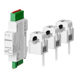 3-fazowy monitor energii z przekładnikami 120A, 230/400V, TUYA SMART Wi-Fi