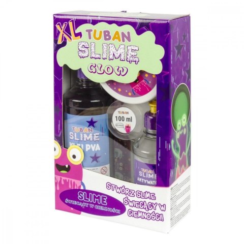 Masa plastyczna zestaw super slime - glow in the dark xl