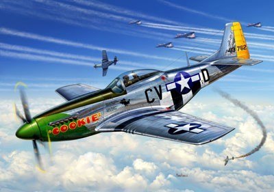 Model plastikowy p-51d mustang