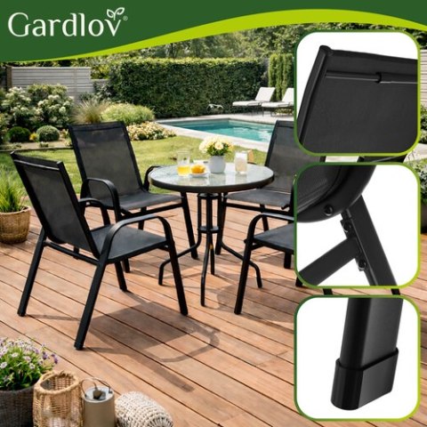 Zestaw krzeseł ogrodowych- 4szt. Gardlov