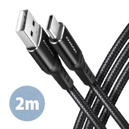 AXAGON AXAGON Data and charging cable, 2 m | BUCM-AM20AB | USB Type-C to USB Type-A