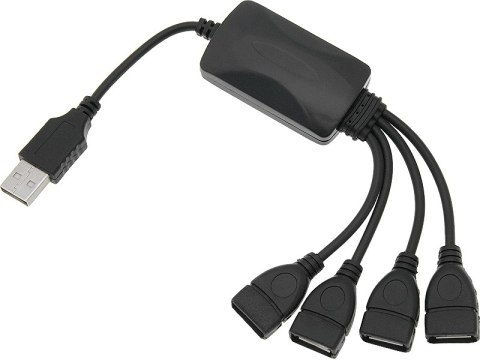66-385# Rozgałęźnik usb wt.a-4xgn.a 2.0 hub na kablu