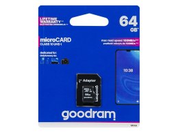 66-226# Karta microsdxc 64gb+adapter sd cl10goodram uhs-i
