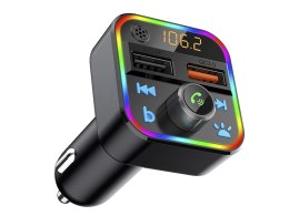 74-164# Transmiter fm blow bluetooth5+qc3.0 rgb