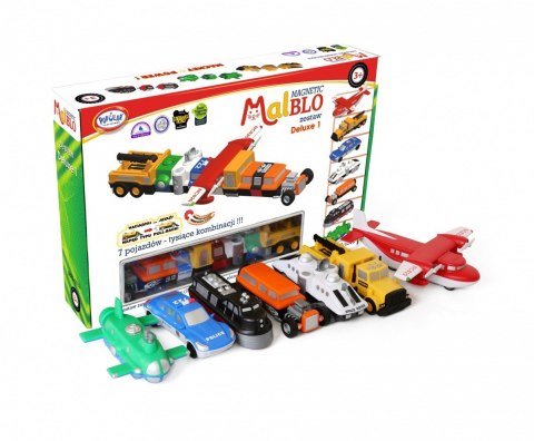 Zestaw malblo magnetyczne pojazdy deluxe 1