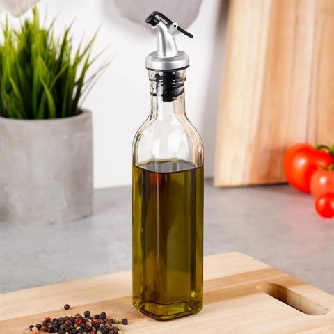 Butelka na Oliwę Ocet z Dozownikiem Szklana VILDE 250 ml Przezroczysta