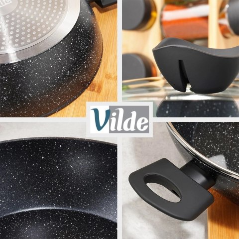 Patelnia Granitowa Nieprzywierająca Głęboka Gaz Indukcja ORION 28 cm 3,5l