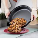 Patelnia Żeliwna Głęboka Gaz Indukcja Grill Solidna Trwała ORION 30 cm