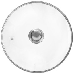 Pokrywka Szklana Duża Żaroodporna Odpowietrznik 30 cm ORION do Garnka