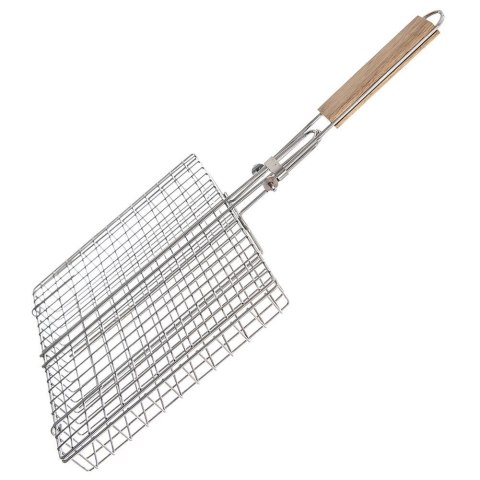 Ruszt Kosz do Grillowania Grilla z Uchwytem Zamykany Metalowy ORION 32x49 cm