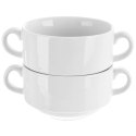 Bulionówka MONA 290 ml Porcelana z Uchwytami do Zmywarki i Mikrofali ORION