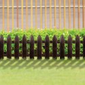 Płotek Ogrodowy Brązowy Palisada Obrzeże VILDE 20x15 cm 10 szt.