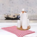 Porcelanowy Przyprawnik 5 Elementów Klasyczna Biel ORION